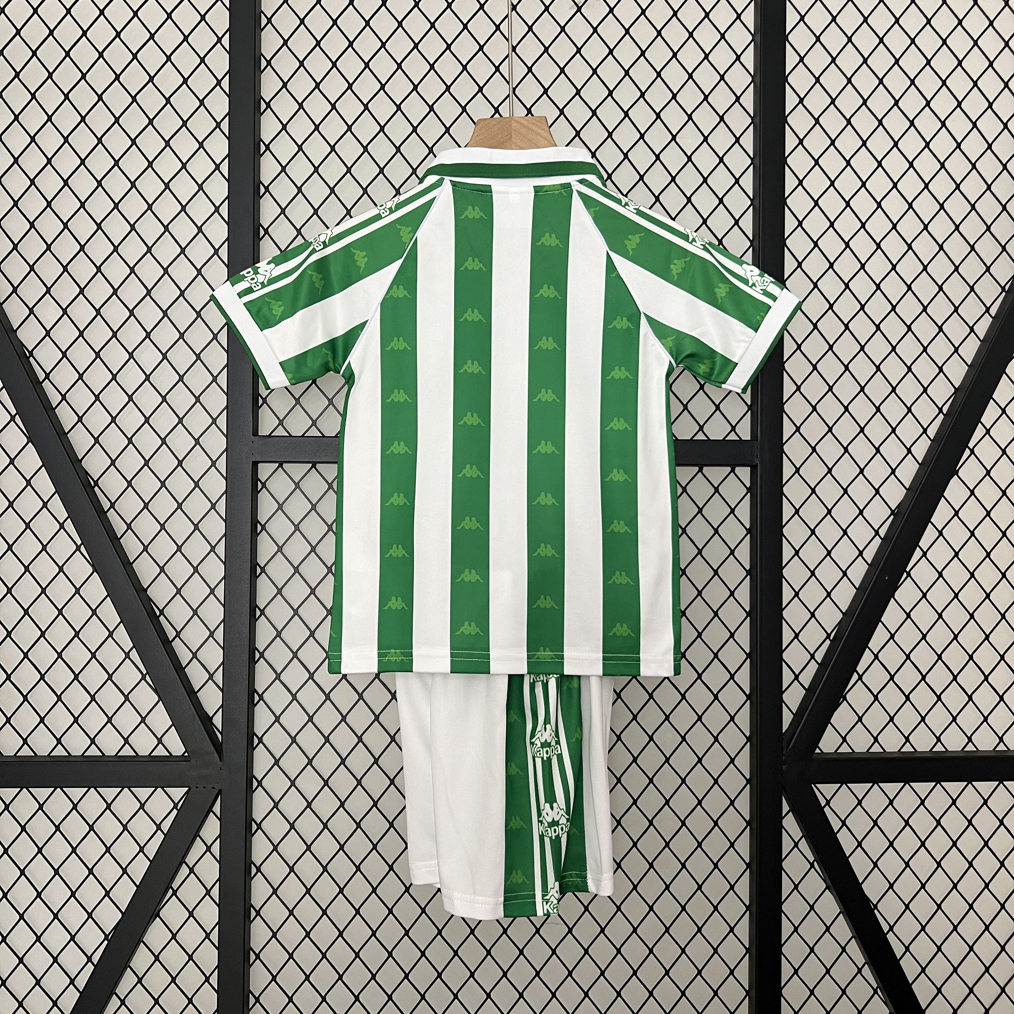 Real Betis Retro Jersey Home Kids Kit Jersey+Shorts 1995/97 - sinoshirt