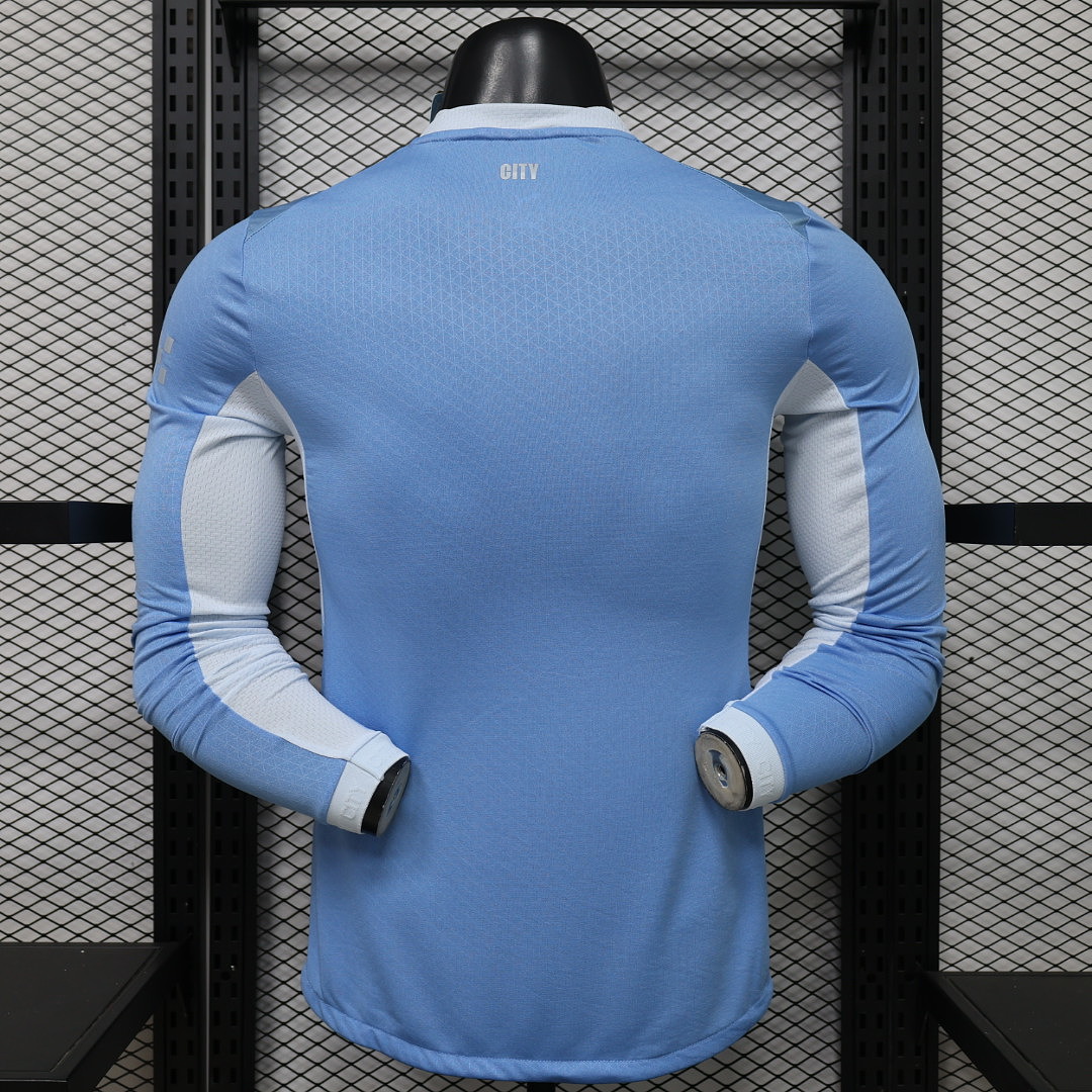 Manchester City Authentic Home Long Sleeve Football Jersey Shirt 2026/27 - sinoshirt