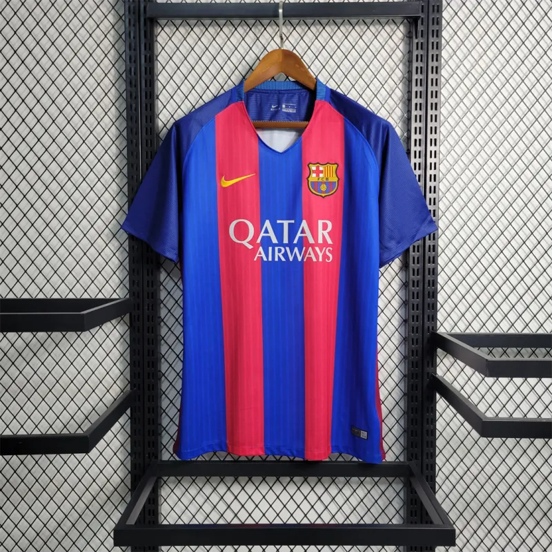 Barcelona Retro Jersey Home Soccer Shirt 2016-17 - sinoshirt
