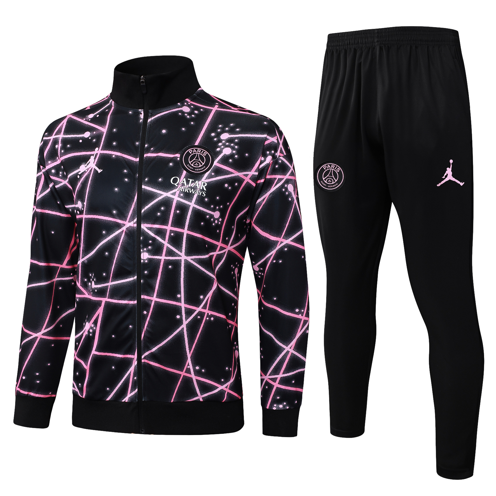 PSG Training Kit (Jacket+Pants) Black 2025/26 - sinoshirt