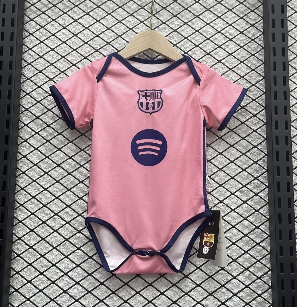 Barcelona Soccer Jersey Pink Baby Uniform 2025/26 - sinoshirt