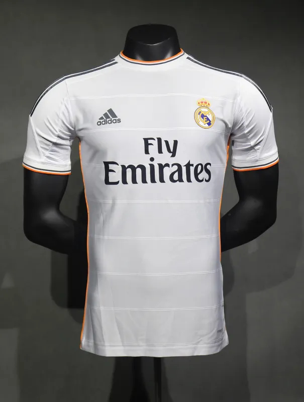 Real Madrid Authentic Retro Jersey Home Soccer Shirt 2013/14 - sinoshirt