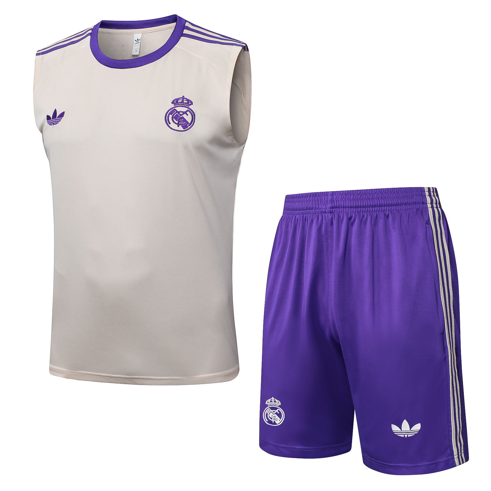Real Madrid Sleeveless Training Kit White 2025/26 - sinoshirt