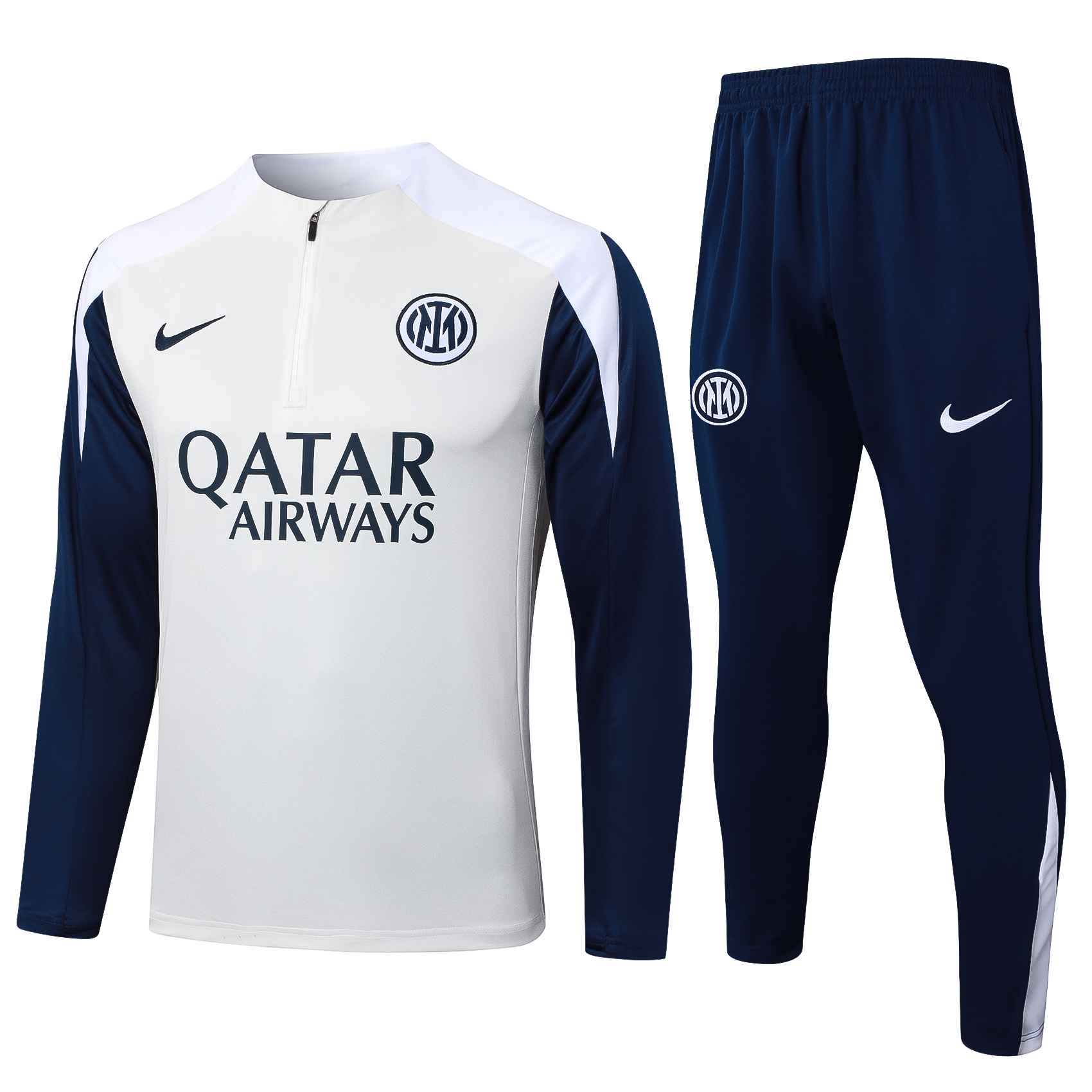 Inter Milan Training Kit (Sweatshirt+Pants) Off-White 2025/26 - sinoshirt