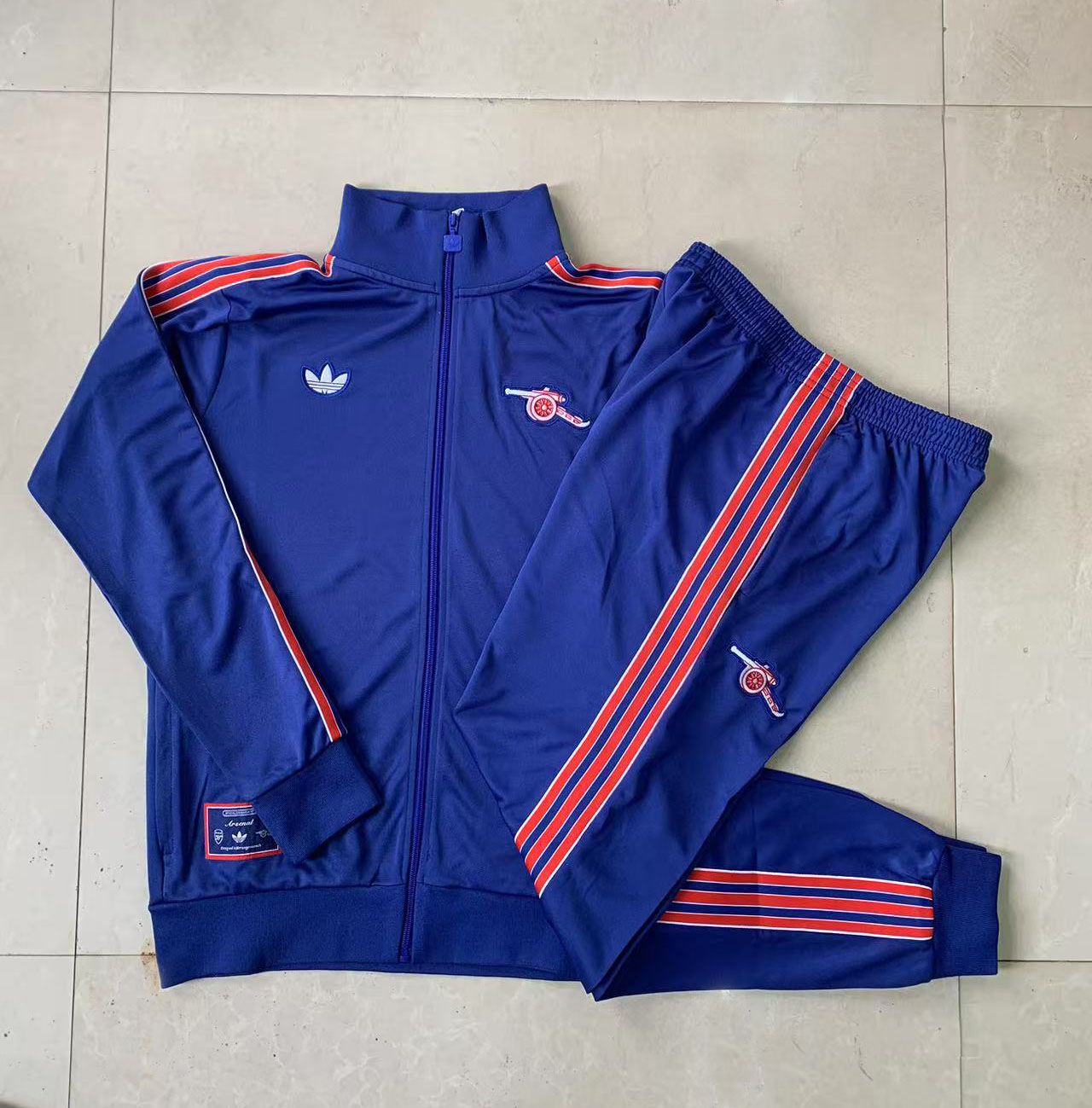Kids Arsenal Training Kit (Jacket+Pants) Blue 2025/26 - sinoshirt