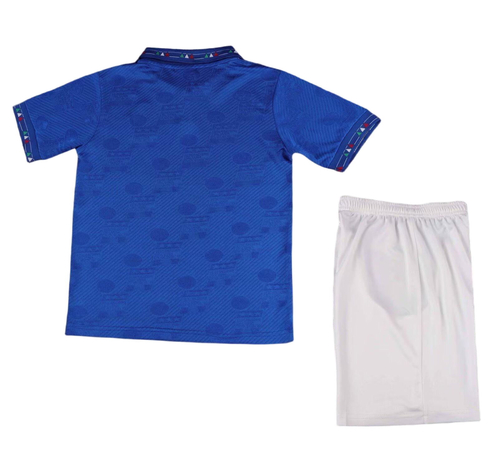 Italy Retro Home Football Uniform Kids Kit Jersey+Shorts World Cup 1994 - sinoshirt