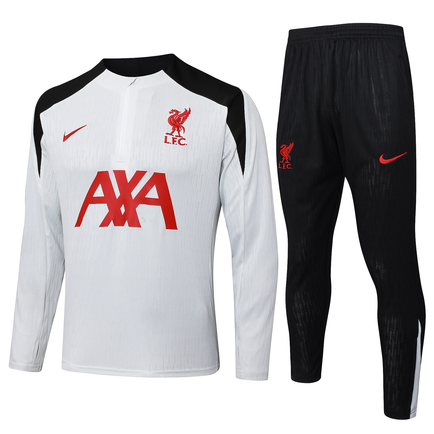 Liverpool Training Kit (Sweatshirt+Pants) Light Gray 2025/26 - sinoshirt