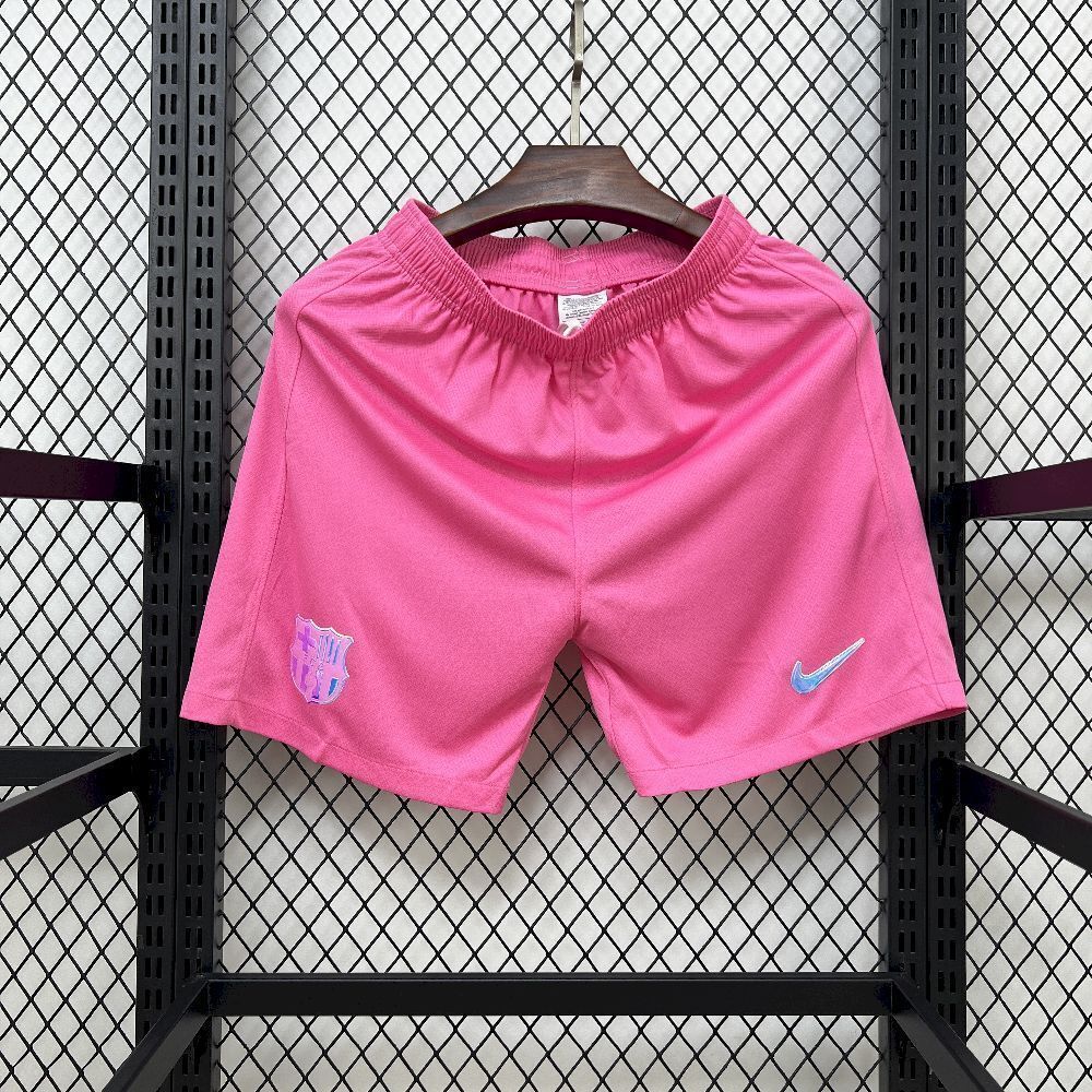 Barcelona Football Jersey Pink Custom Shorts 2025/26 - sinoshirt