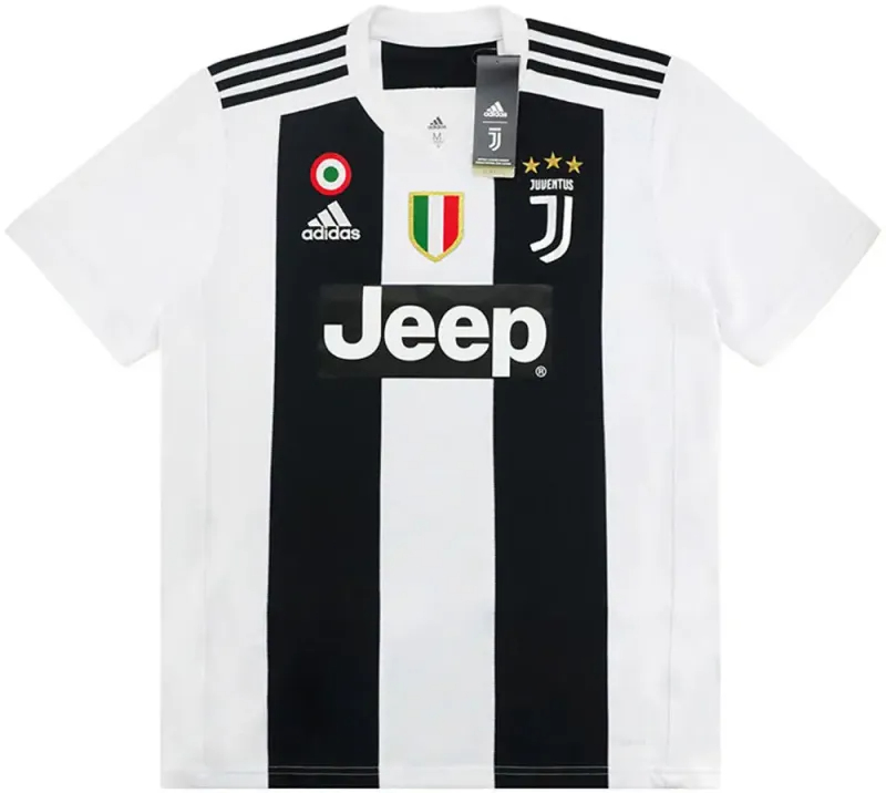 Juventus Retro Soccer Jersey Home Custom Shirt 2018-19 - sinoshirt