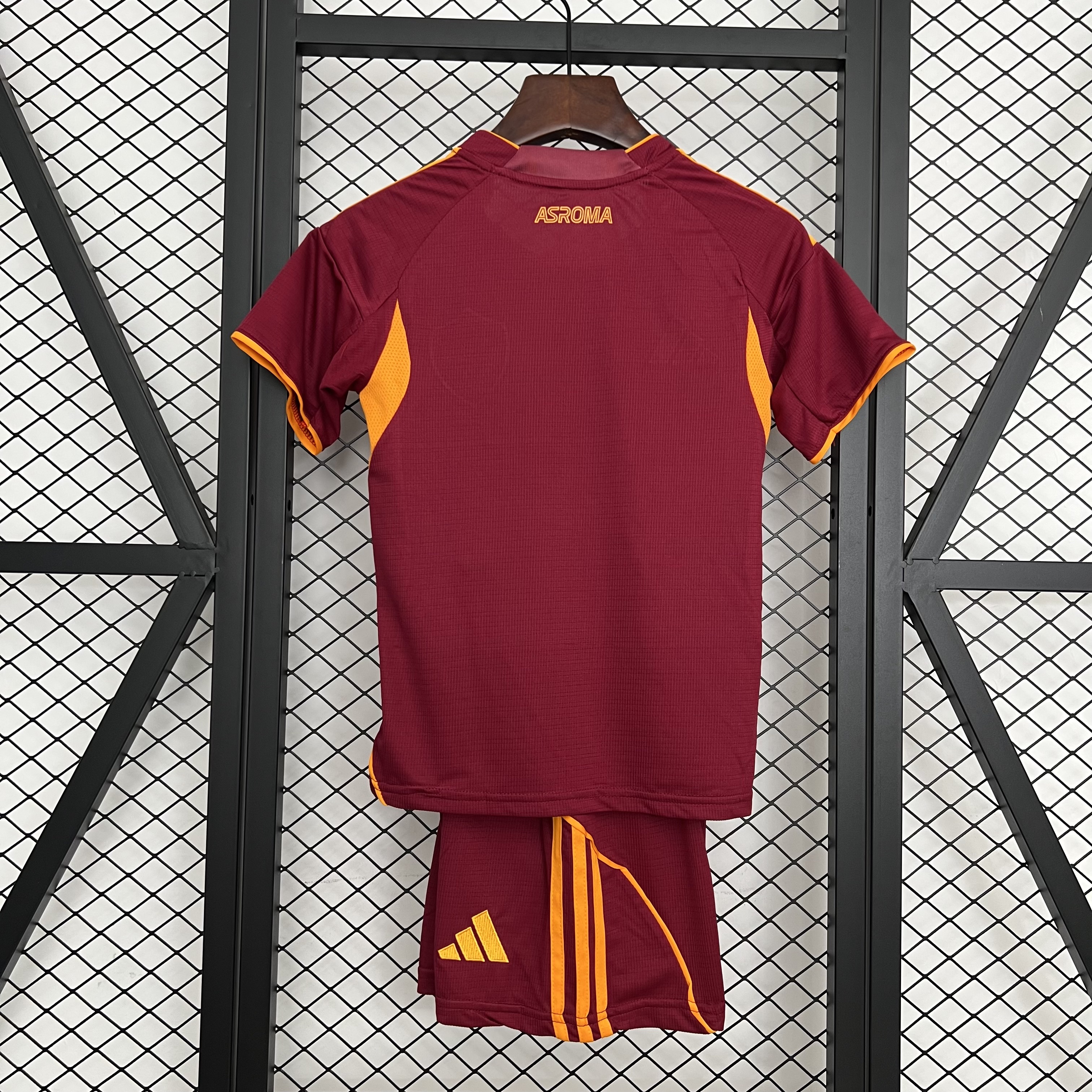 Roma Soccer Jersey Home Kids Kit Jersey+Shorts 2025/26 - sinoshirt