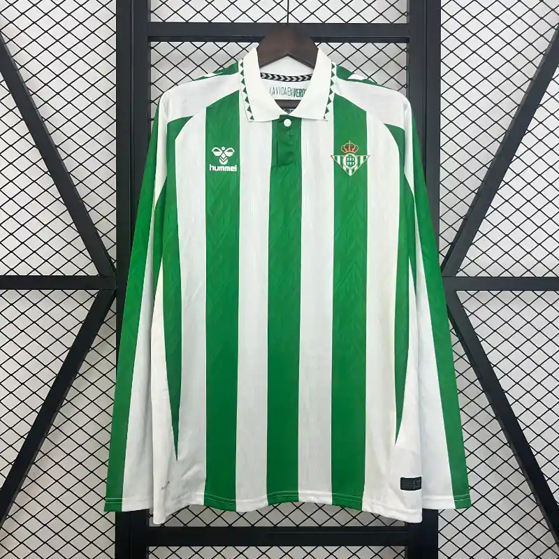 Real Betis Home Long Sleeve Soccer Jersey 2024/25 - sinoshirt