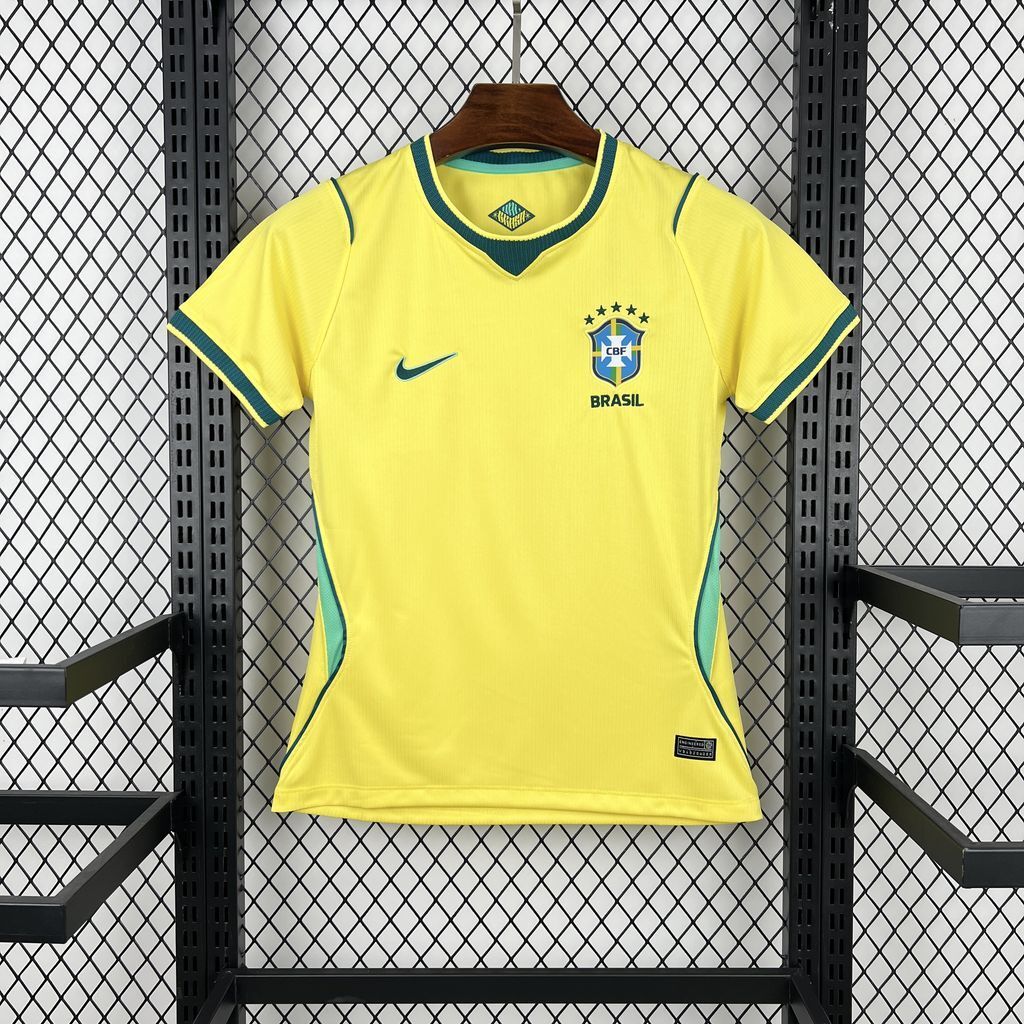 Brazil Soccer Jersey Women's Home Custom Shirt World Cup 2026 - sinoshirt
