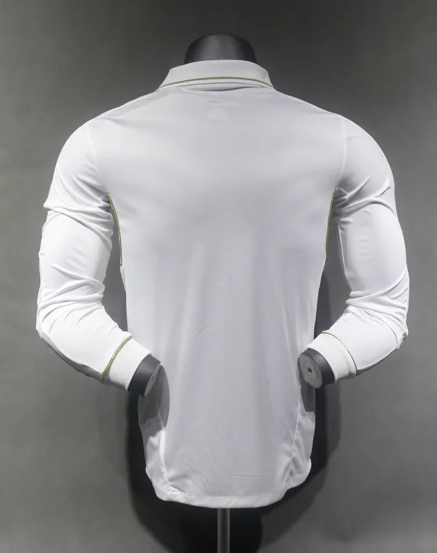 Real Madrid Authentic Retro Jersey Home Long Sleeve Soccer Shirt 2011/12 - sinoshirt