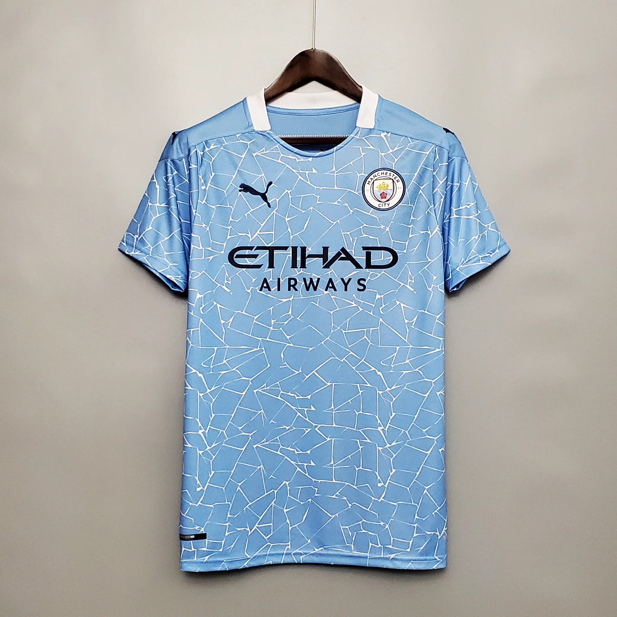 Manchester City Retro Football Jersey Home Shirt 2020/21 - sinoshirt