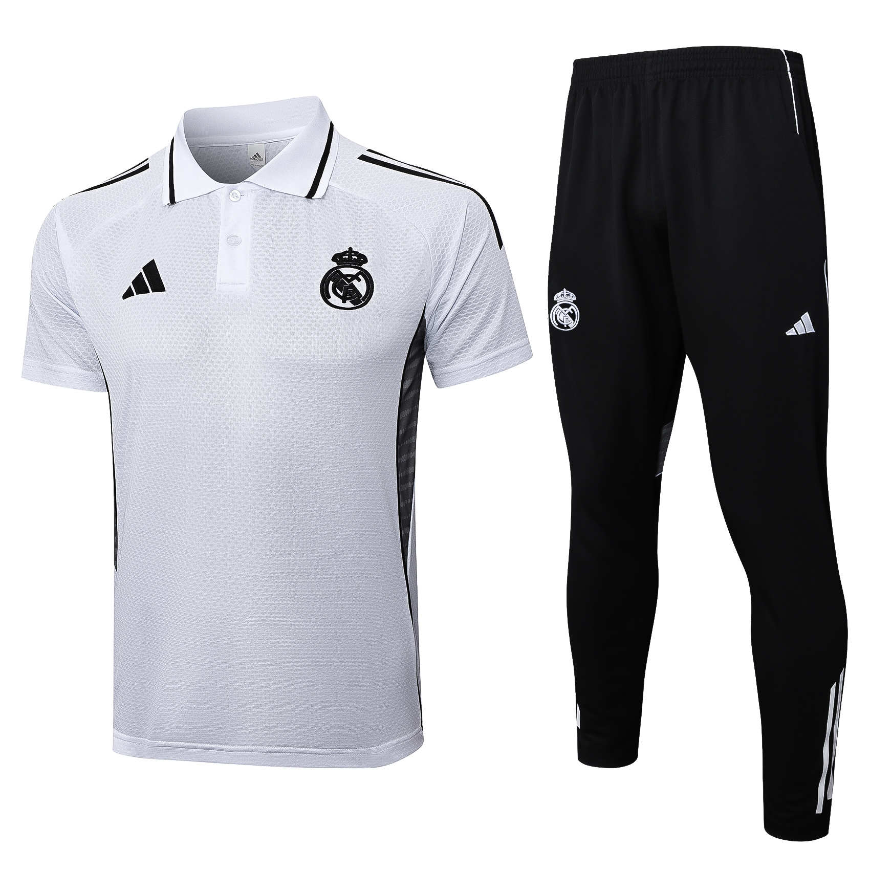 Real Madrid Training Kit (Polo+Pants) White 2025/26 - sinoshirt
