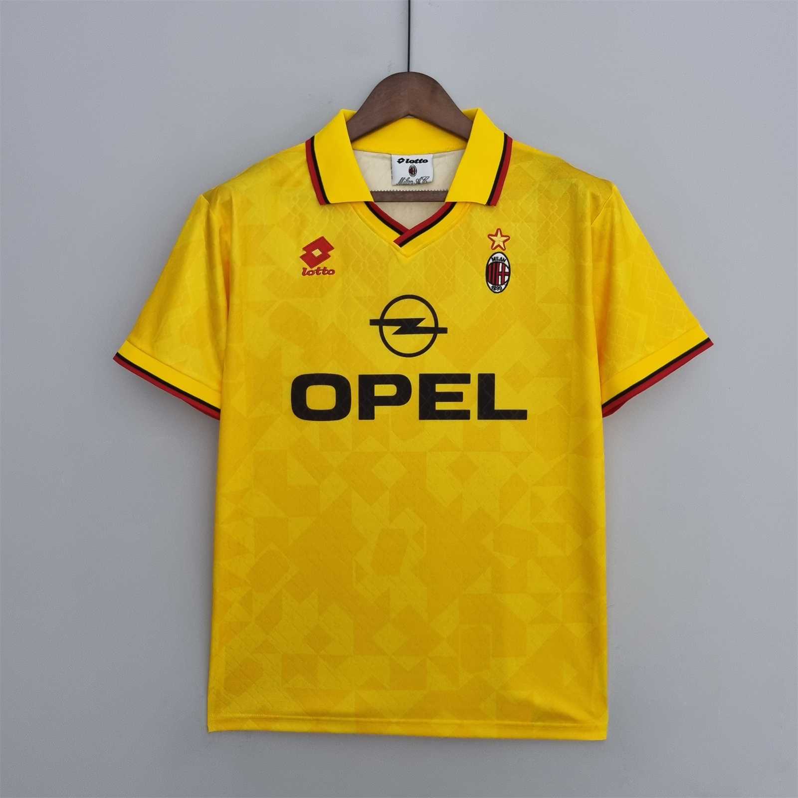 AC Milan Retro Soccer Jersey Third Away Custom Shirt 1995/96 - sinoshirt