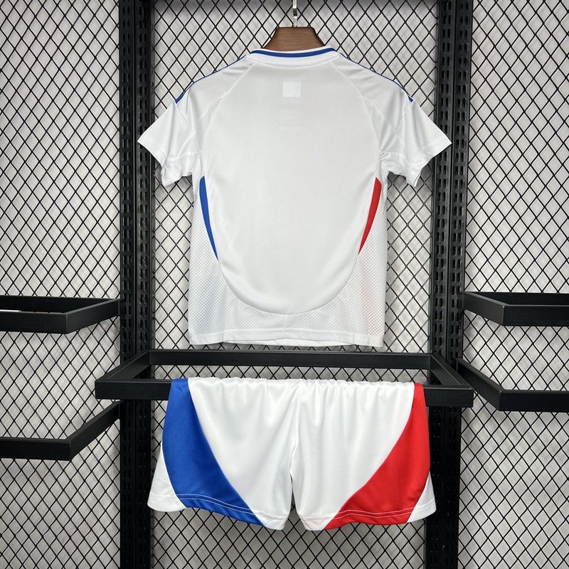 Olympique Lyonnais Football Jersey Home Kids Kit Jerseys+Shorts 2024/25 - sinoshirt