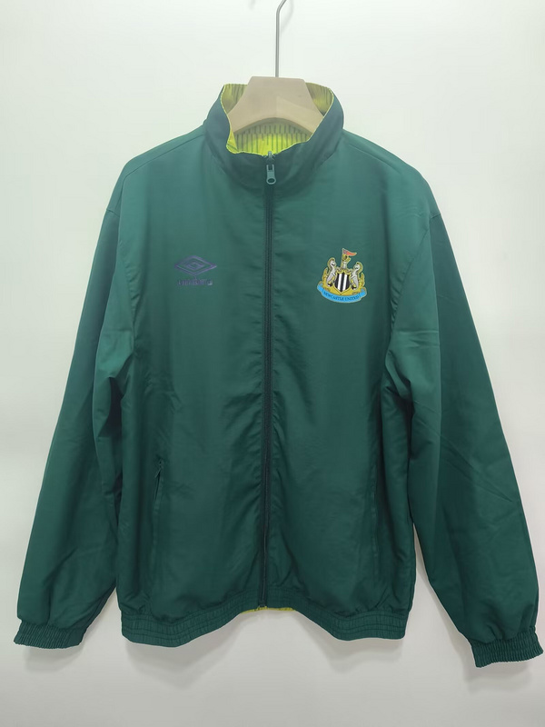 Newcastle United Retro Reversible Double-Sides Windbreaker Jacket 1991 - sinoshirt