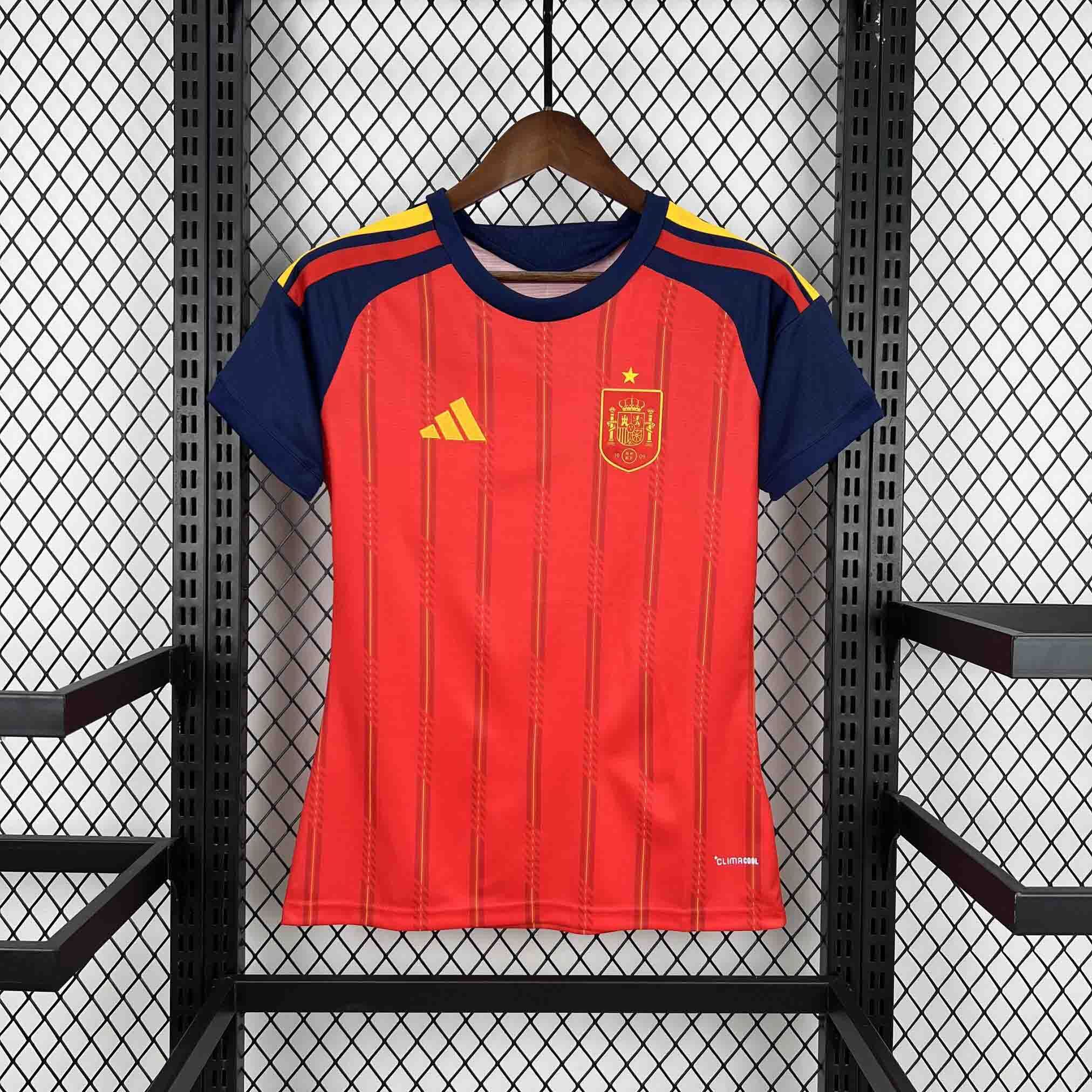 Spain Soccer Jersey Women's Home Custom Shirt World Cup 2026 - sinoshirt