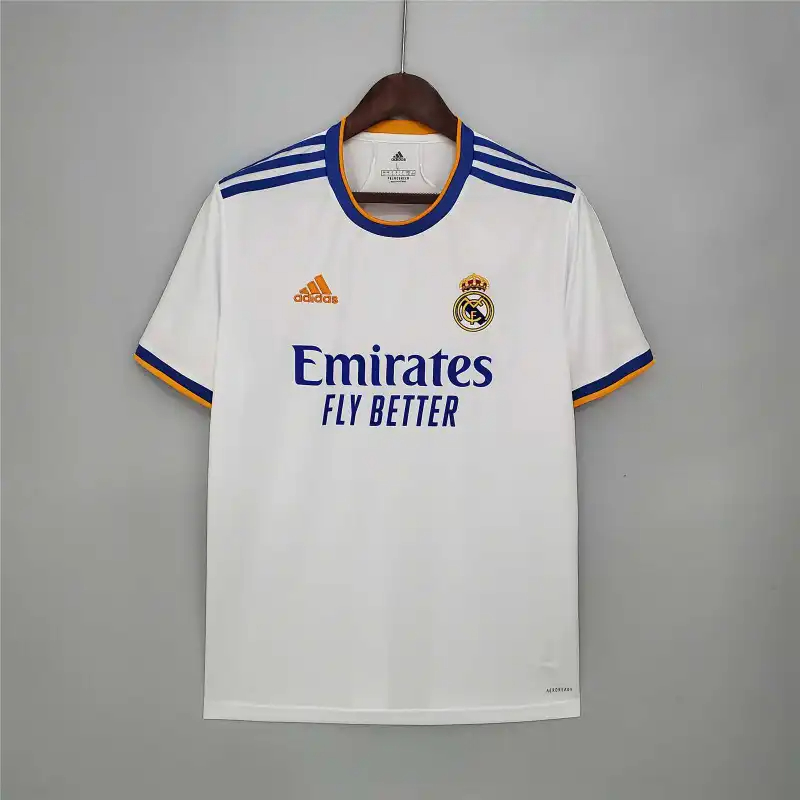Real Madrid Retro Jersey Home Custom Soccer Shirt 2021/22 - sinoshirt