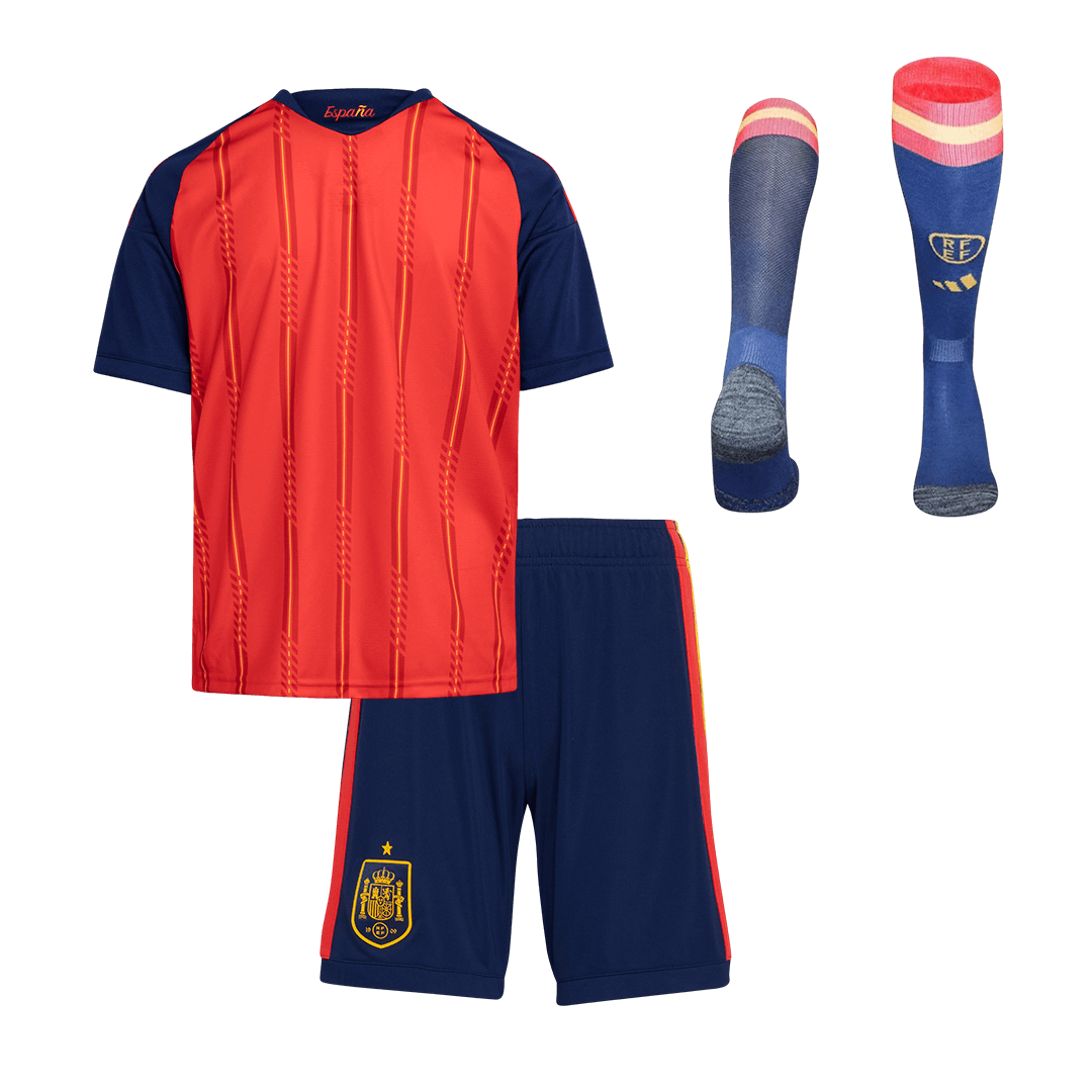 Spain Football Jersey Home Kids Full Kit World Cup 2026 - sinoshirt