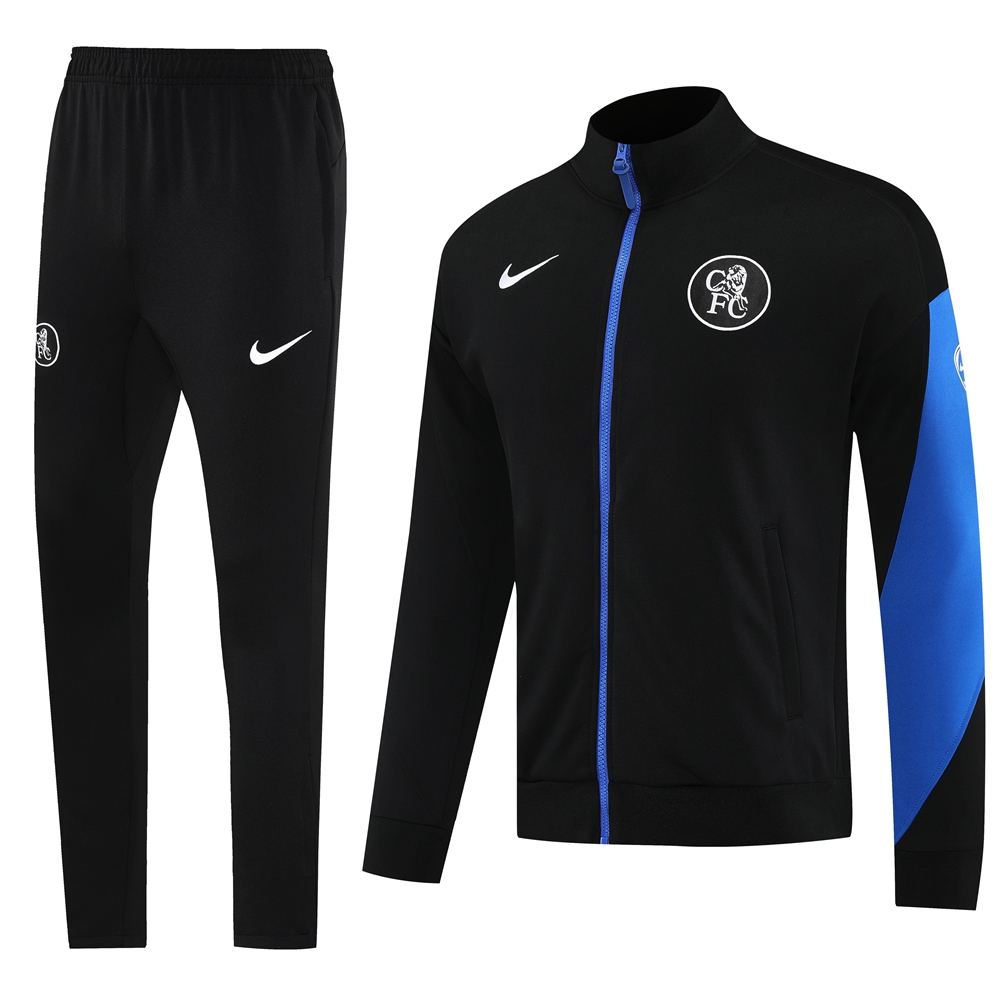 Chelsea Training Kit (Jacket+Pants) Black 2025/26 - sinoshirt