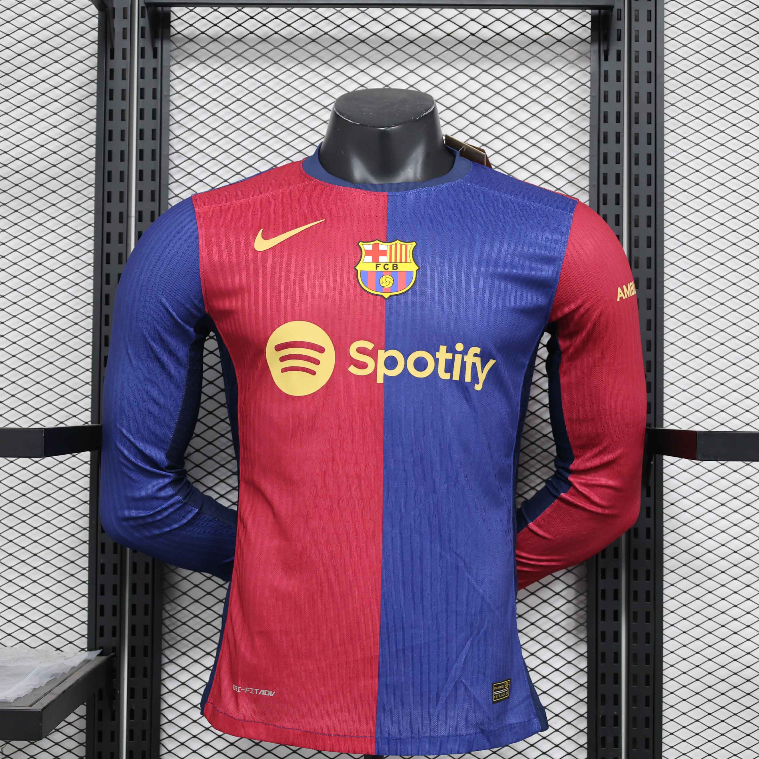 Authentic Soccer Jersey Barcelona Home Long Sleeve Shirt 2024/25 - sinoshirt