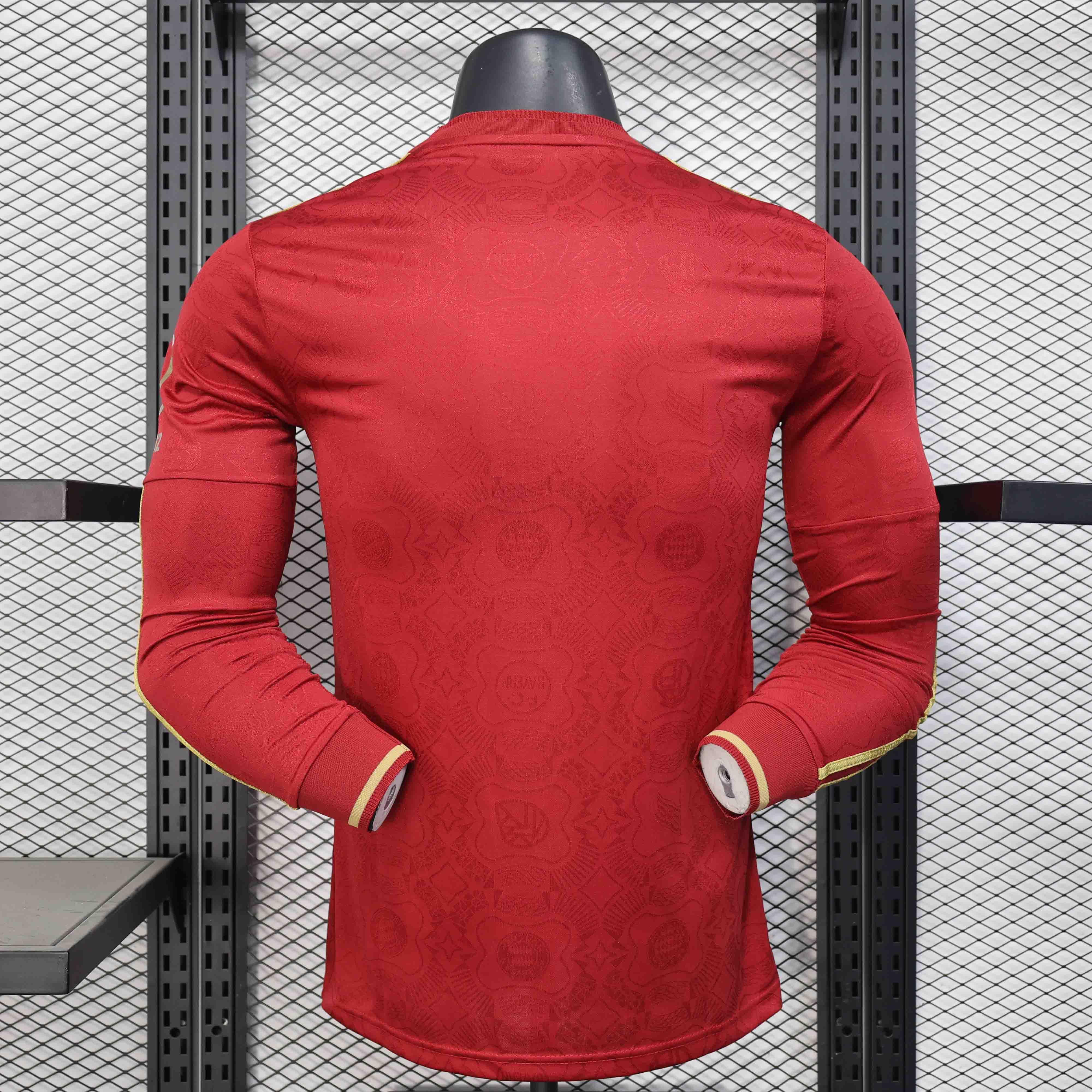 Authentic Bayern Munich Soccer Jersey Shirt Long Sleeve 2025/26 125th Anniversary - sinoshirt