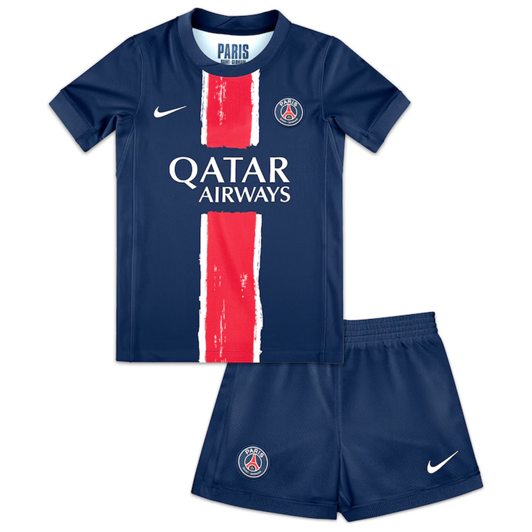 PSG Soccer Jersey Home Kids Kit Jersey+Shorts 2024/25 - sinoshirt