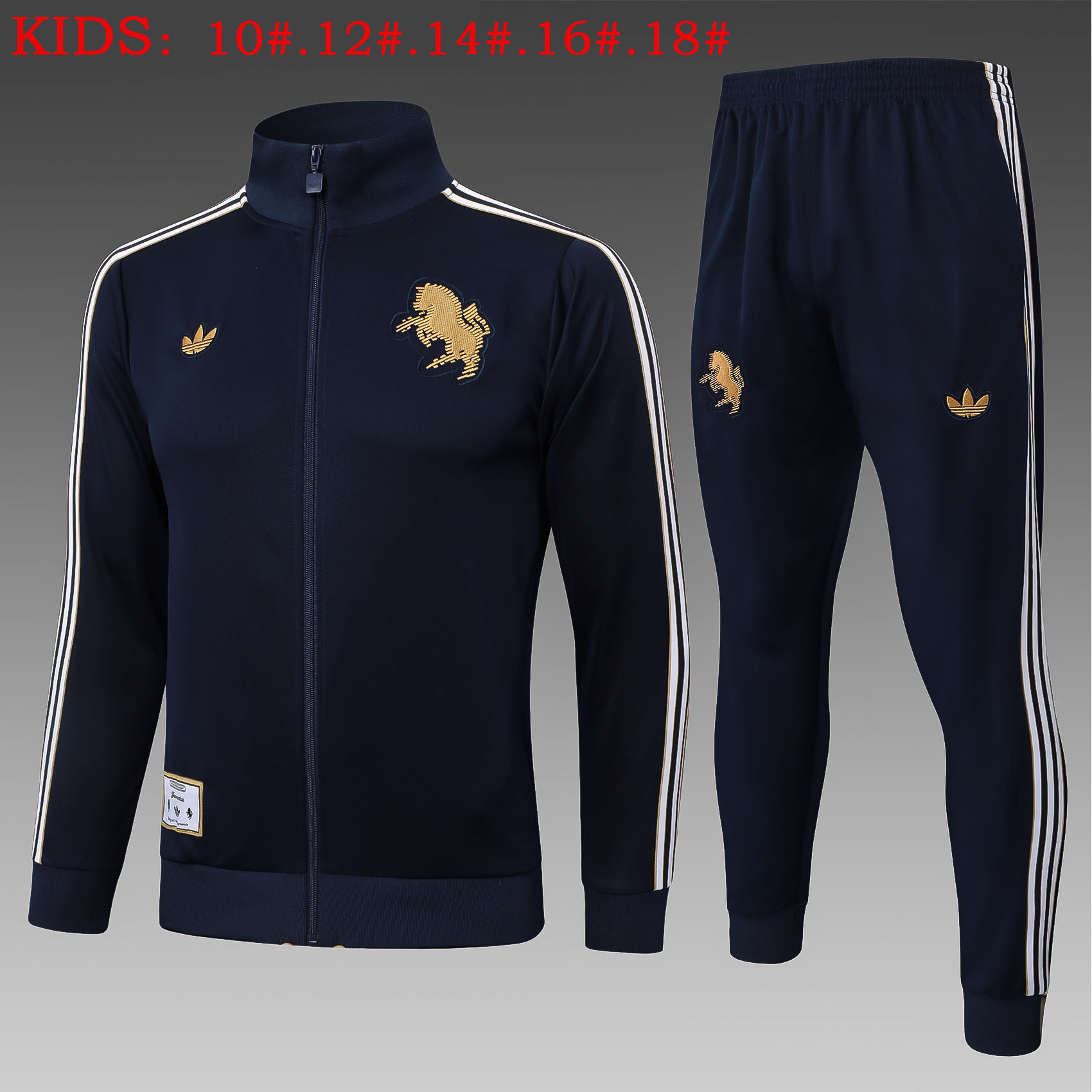 Kids Juventus Training Kit (Jacket+Pants) Cyan 2025/26 - sinoshirt
