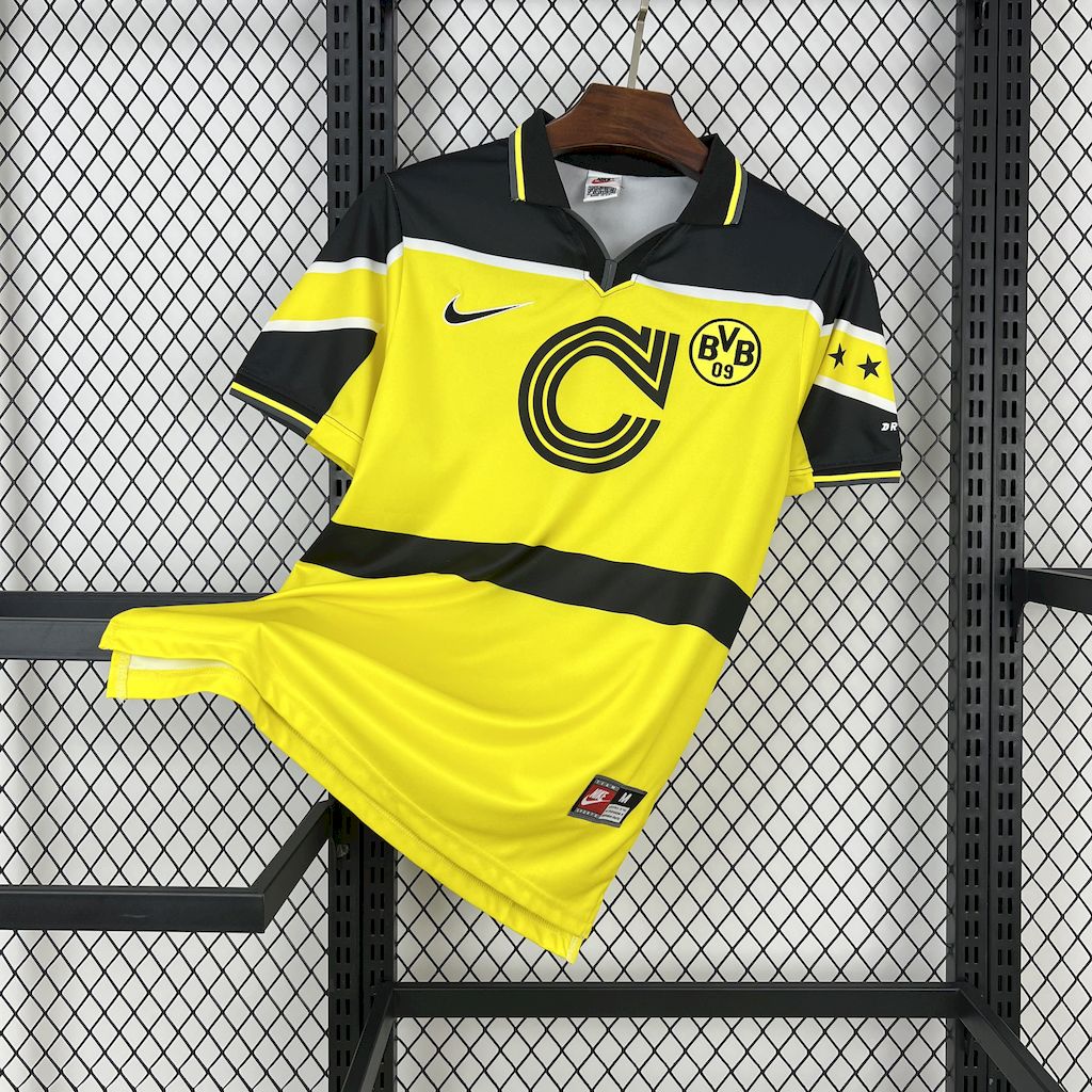 Borussia Dortmund Retro Jersey Home Soccer Shirt 1996/97 - sinoshirt