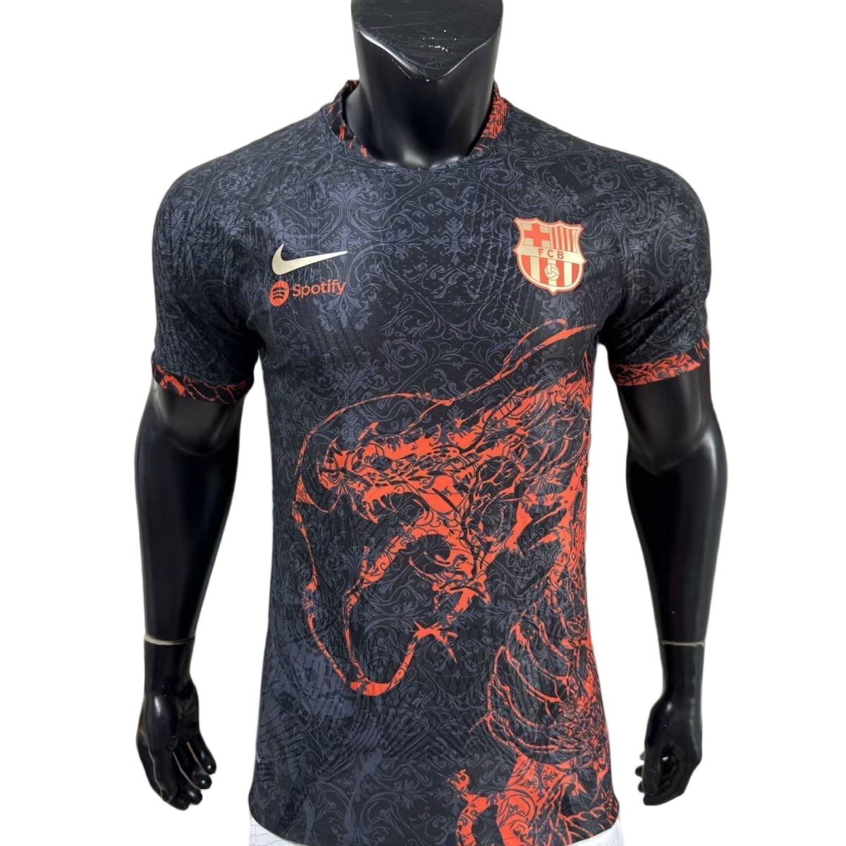 Barcelona Authentic Soccer Jersey Red Dragon Special Edition Shirt 2025/26 - sinoshirt