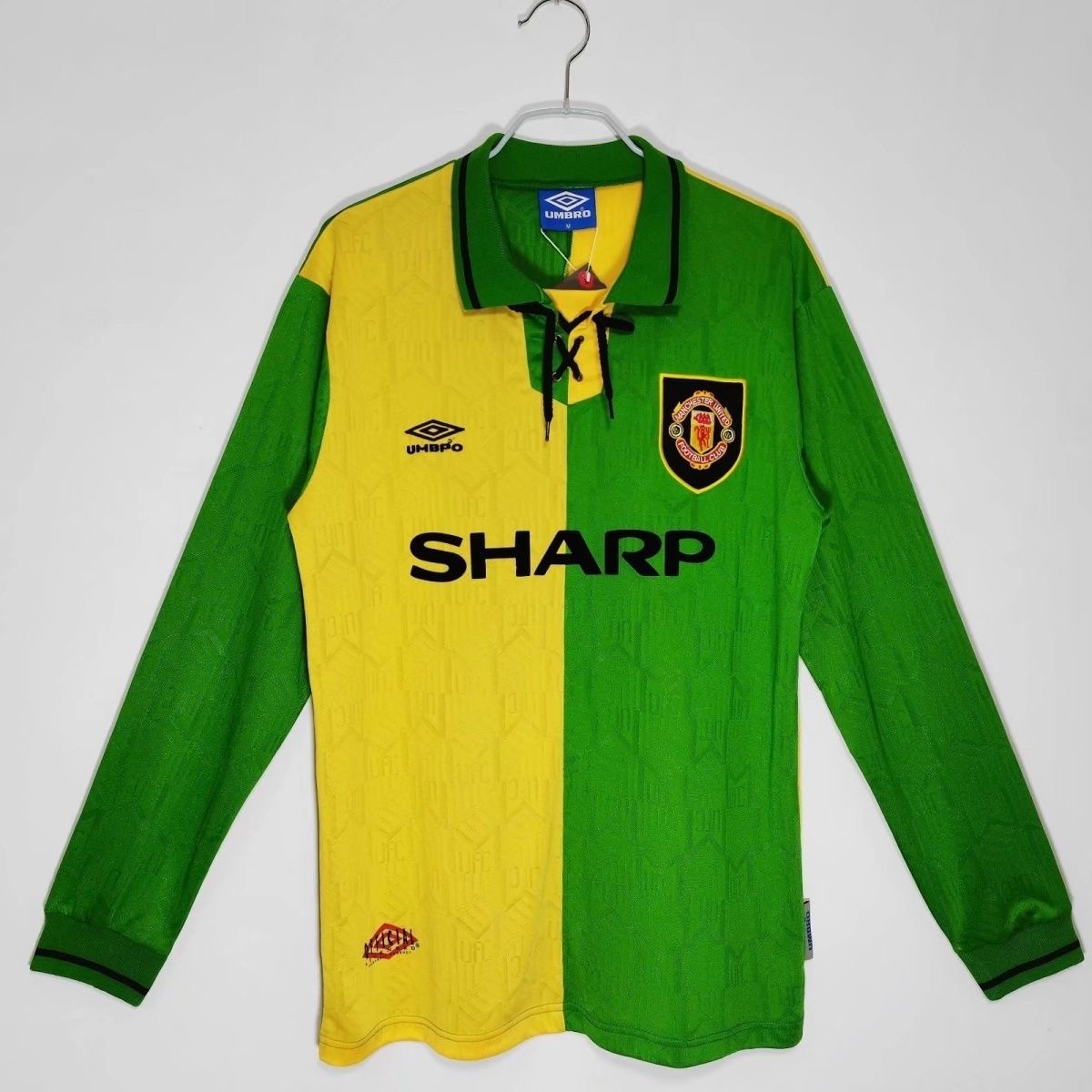 Manchester United Retro Football Jersey Away Long Sleeve Custom Shirt 1992/94 - sinoshirt