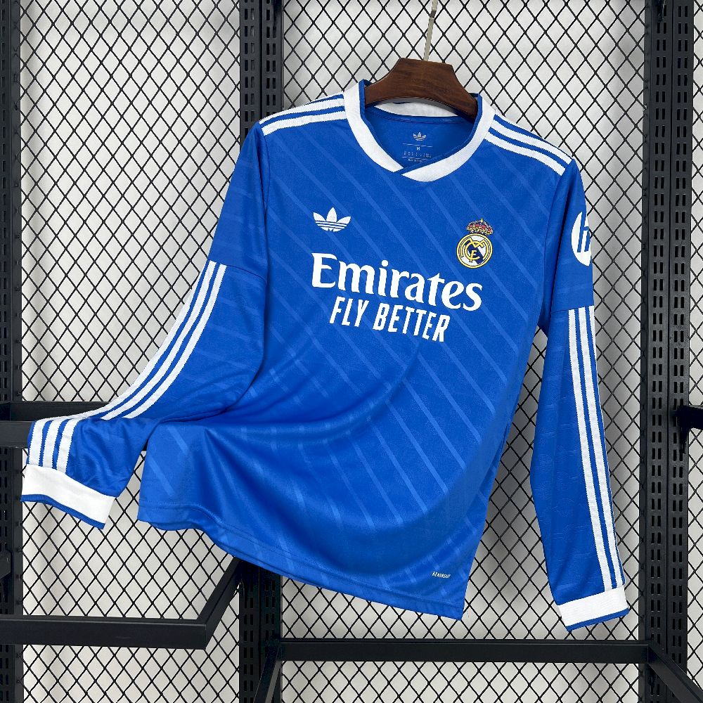 Real Madrid Soccer Jersey Third Away Long Sleeve Custom Shirt 2025/26 - sinoshirt