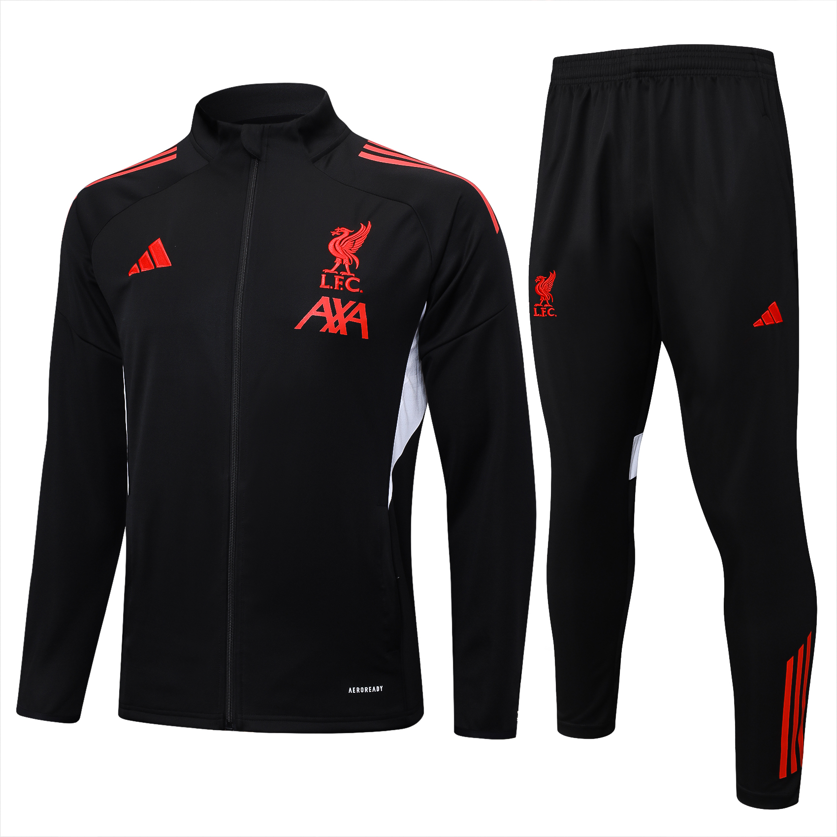 Liverpool Training Kit (Jacket+Pants) Black 2025/26 - sinoshirt