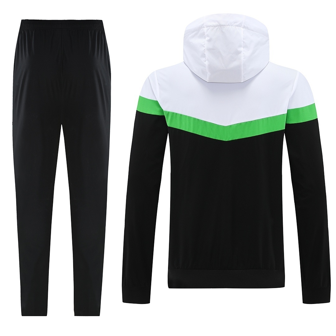 Real Betis Retro Hoodie Training Kit (Windbreaker+Pants) Green 2025/26 - sinoshirt
