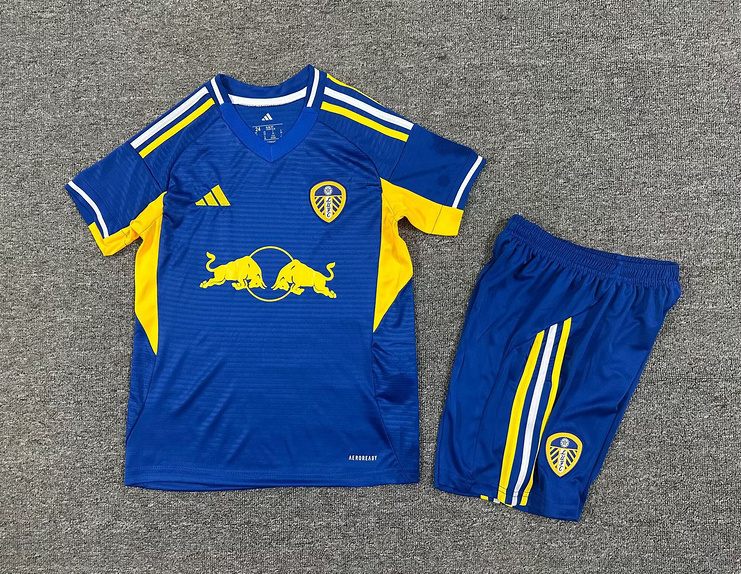 Leeds United Football Jersey Away Kids Kit Jersey+Shorts 2025/26 - sinoshirt