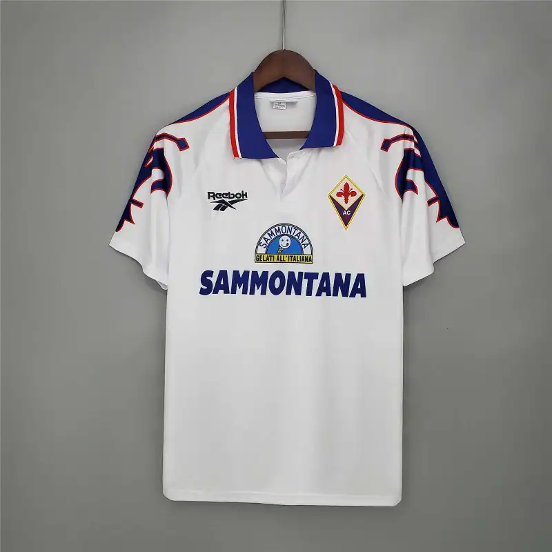 Fiorentina Retro Soccer Jersey Away Custom Shirt 1995/97 - sinoshirt