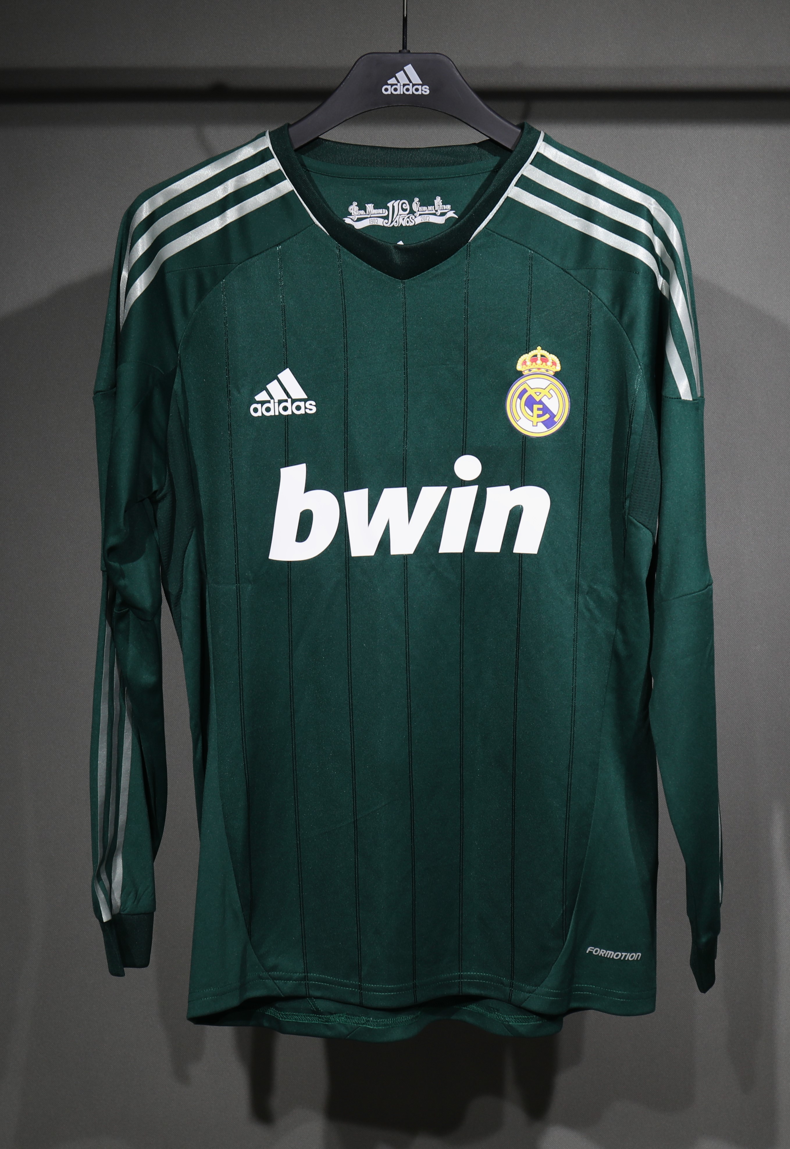 Real Madrid Authentic Retro Jersey Third Away Long Sleeve Soccer Shirt 2012/13 - sinoshirt