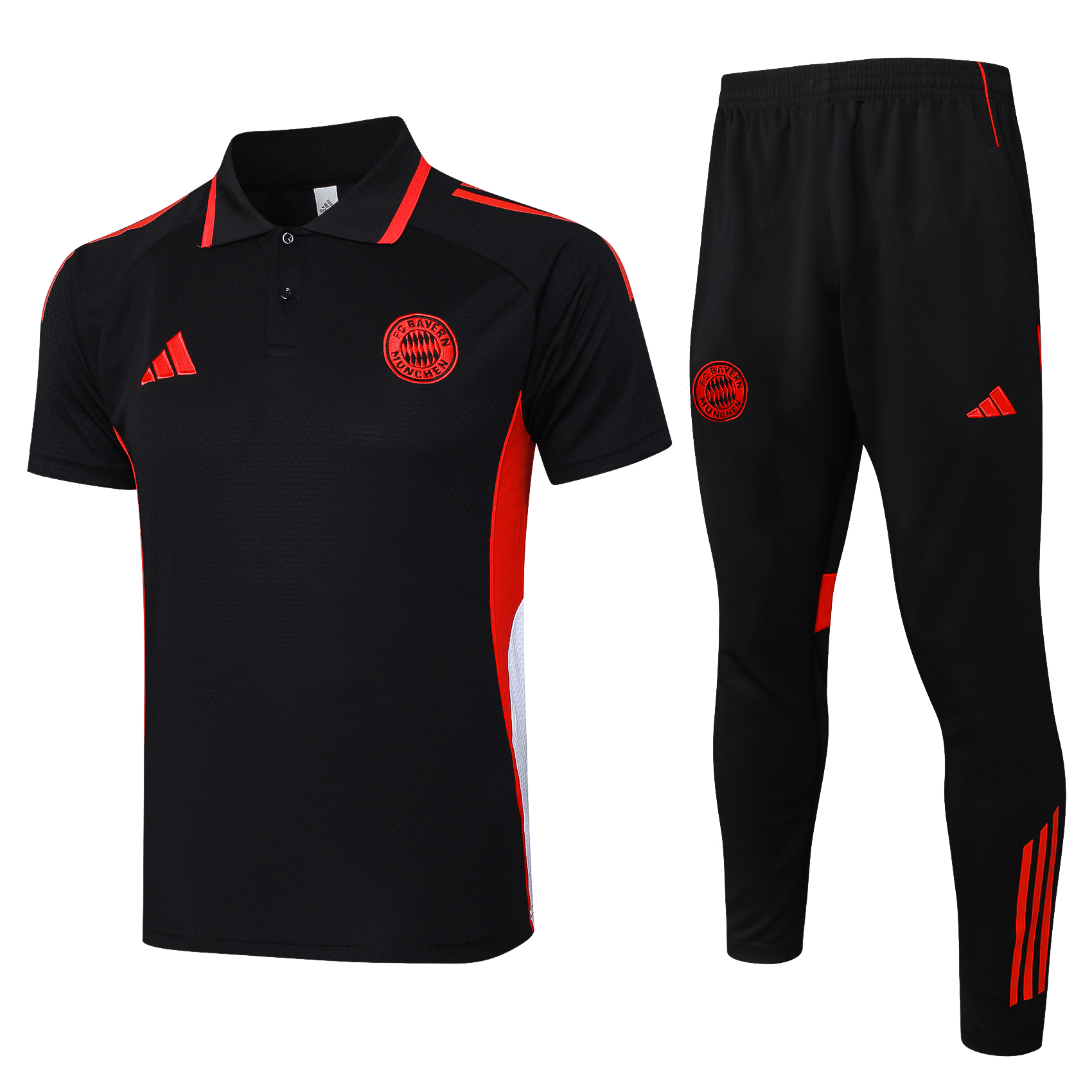 Bayern Munich Training Kit (Polo+Pants) Black 2025/26 - sinoshirt