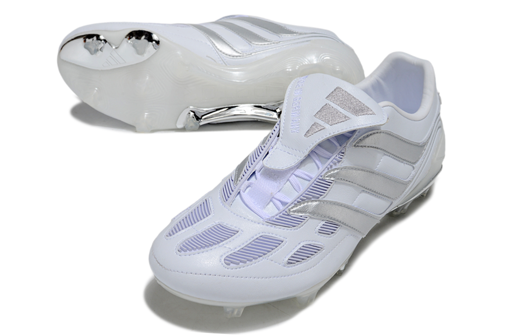 A Predator Precision FG - Footwear White/Silver Metallic/Iron Metal LIMITED EDITION - sinoshirt