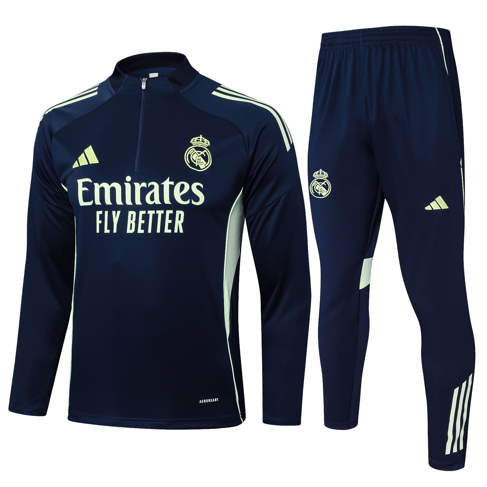 Real Madrid Training Kit (Sweatshirt+Pants) Cyan 2025/26 - sinoshirt