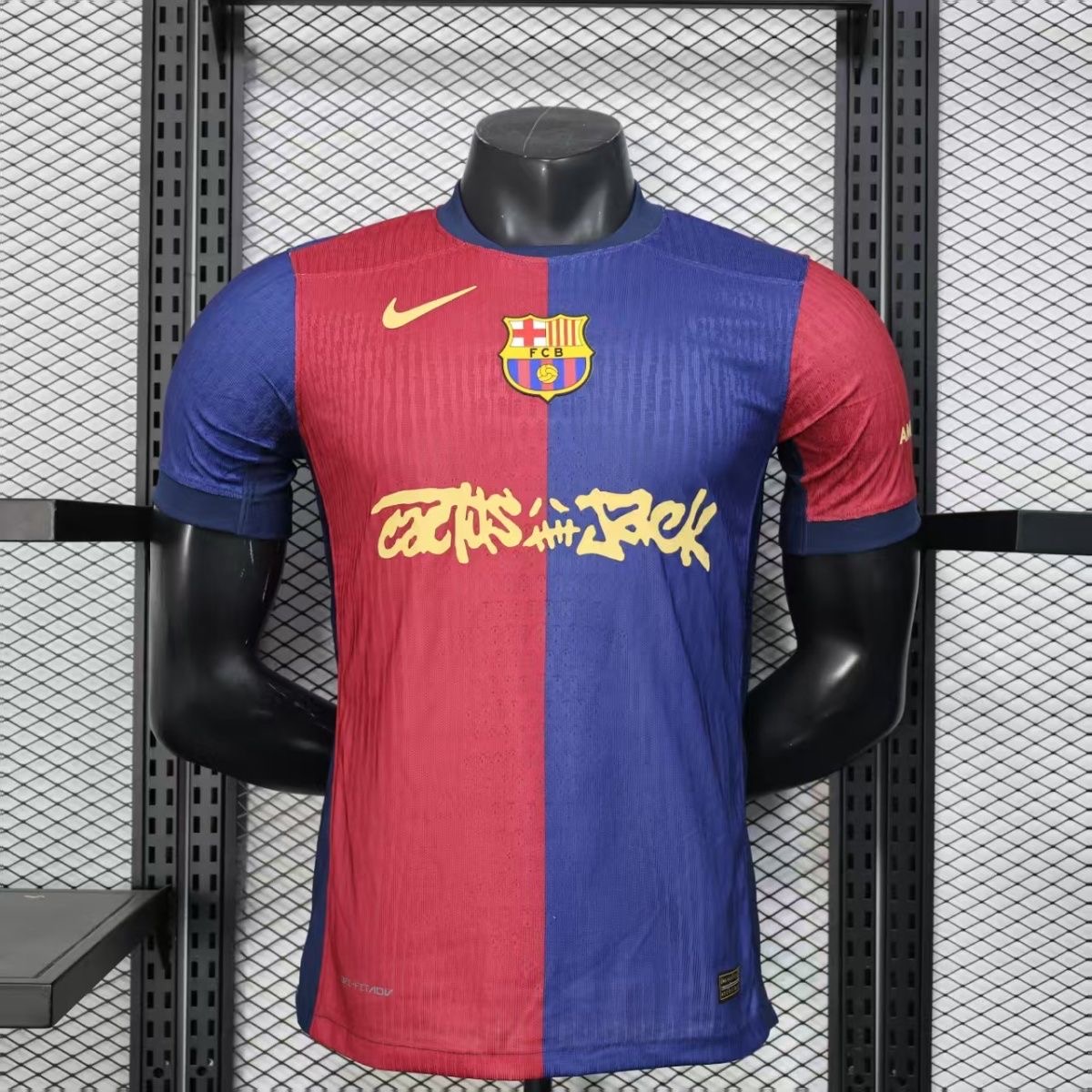 Authentic Soccer Jersey Barcelona Home x Travis Scott Shirt 2024/25 - sinoshirt