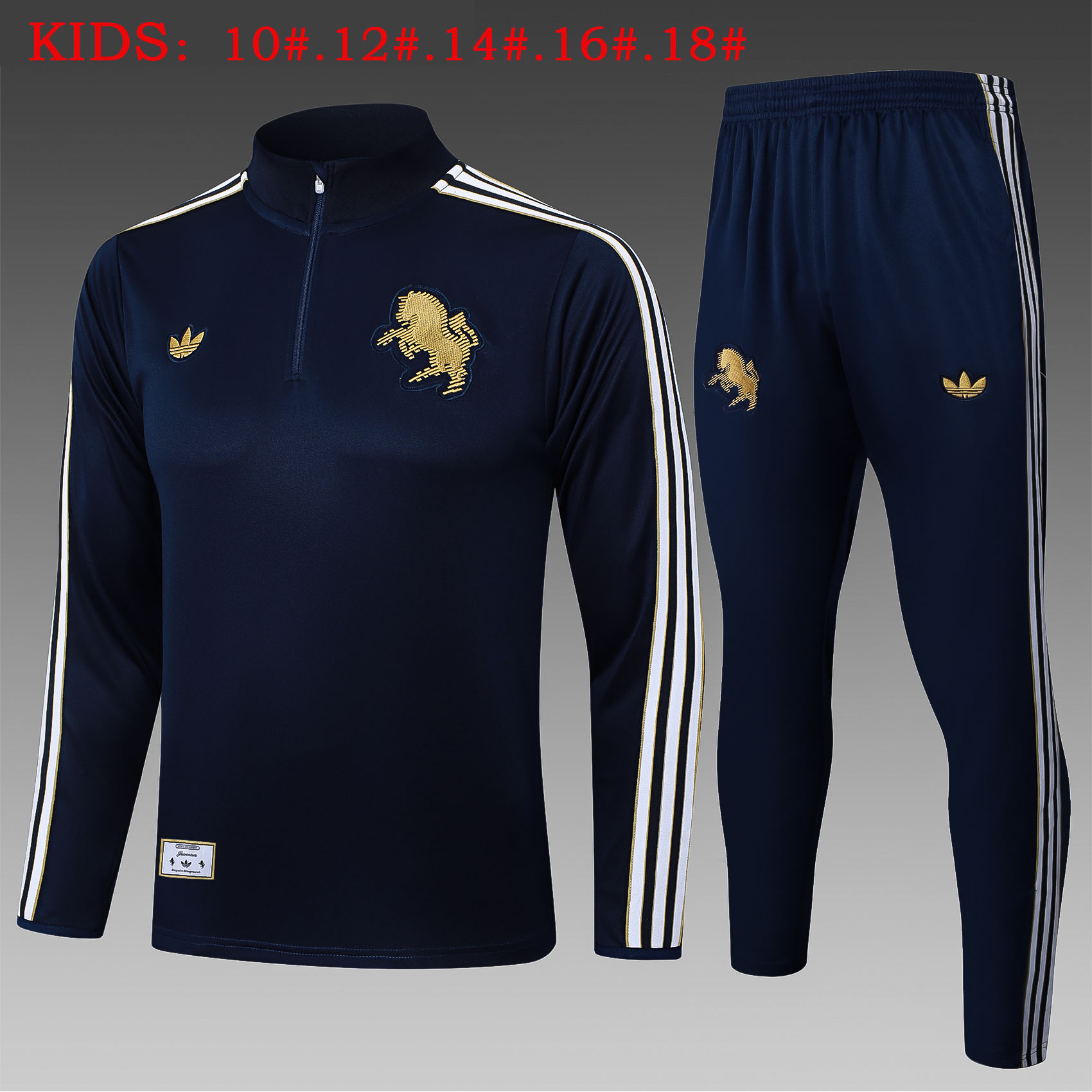 Kids Juventus Training Kit (Sweatshirt+Pants) Cyan 2025/26 - sinoshirt