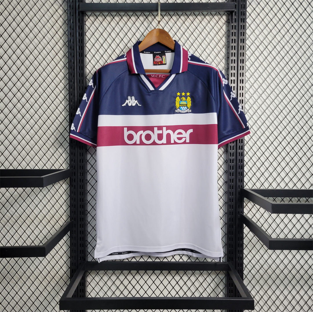 Manchester City Retro Away Football Jersey Shirt 1997/98 - sinoshirt
