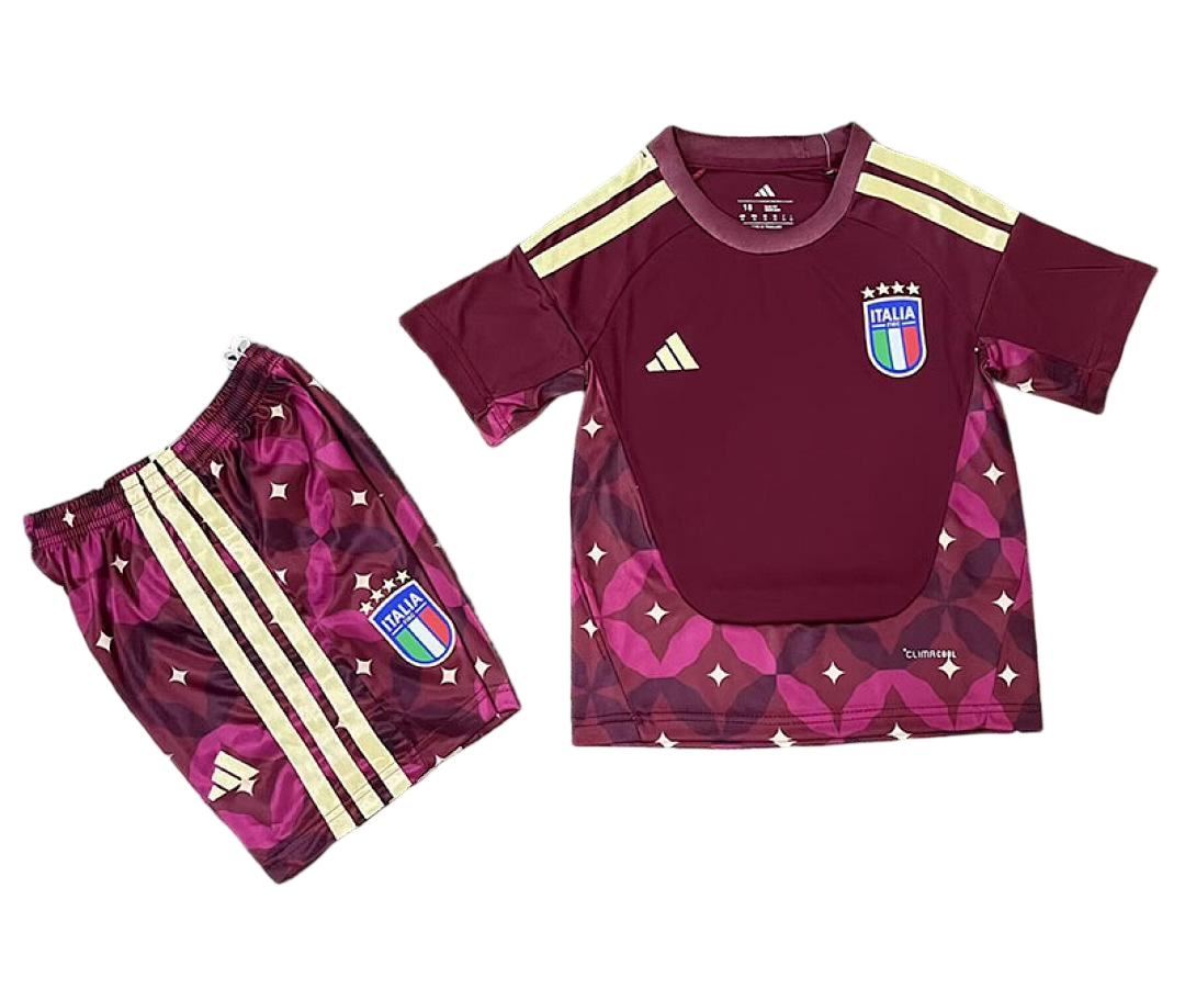 Italy Goalkeeper Football Uniform Kids Kit Jersey+Shorts World Cup 2026 - sinoshirt