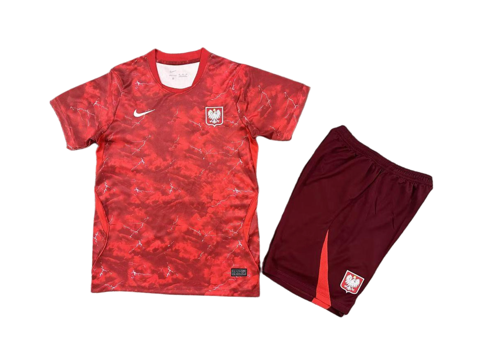 Poland Football Jersey Away Kids Kit Jersey+Shorts World Cup 2026 - sinoshirt