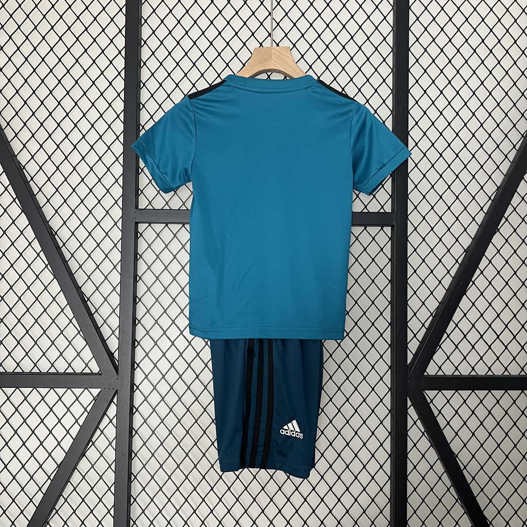 Real Madrid Retro Jersey Third Away Kids Kit Jersey+Shorts 2017/18 - sinoshirt