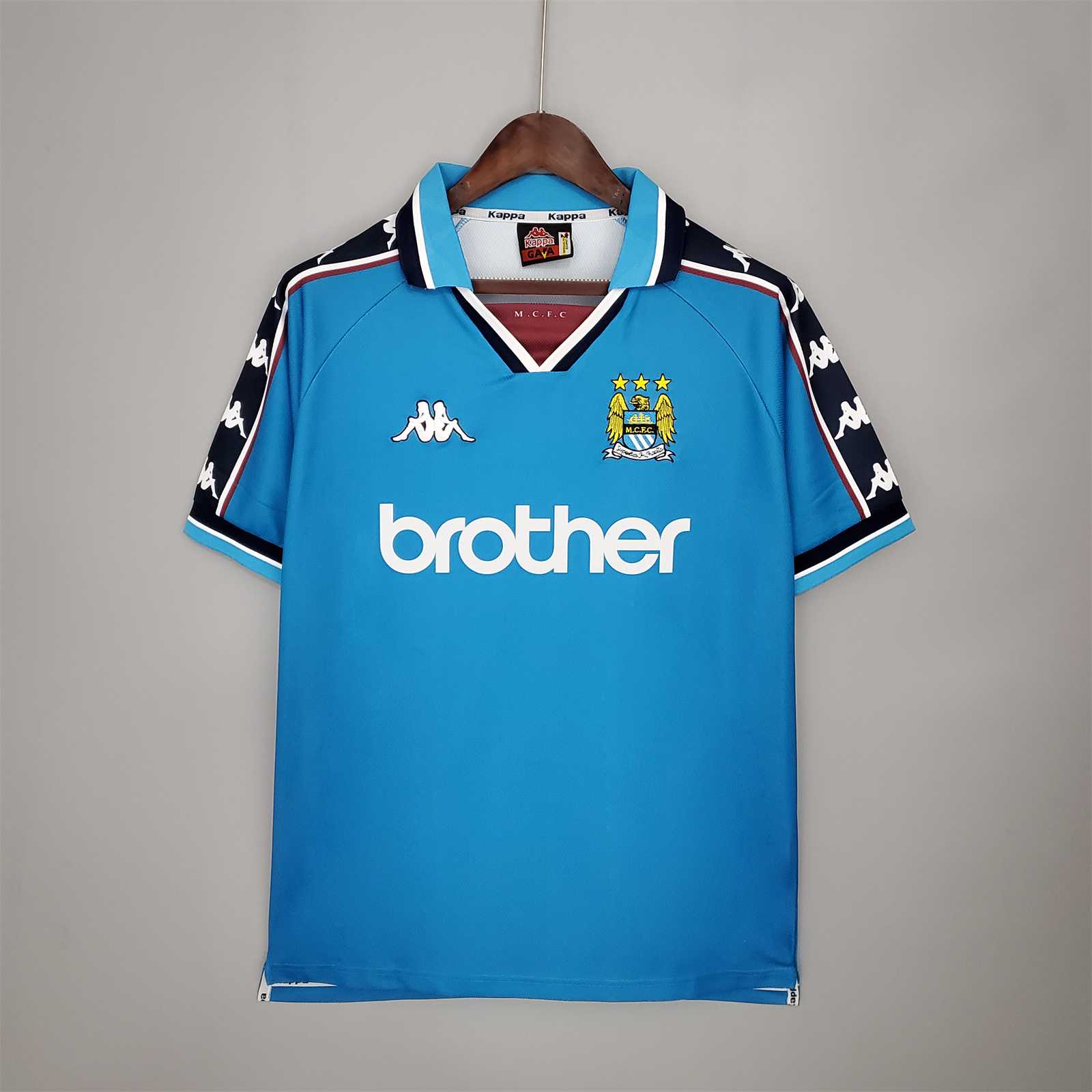 Manchester City Retro Home Football Jersey Shirt 1997/99 - sinoshirt