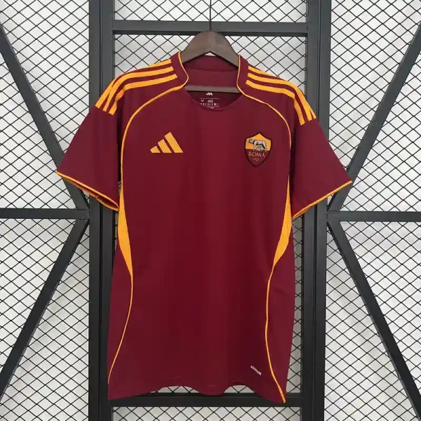 Roma Soccer Jersey Home Custom Shirt 2025/26 - sinoshirt